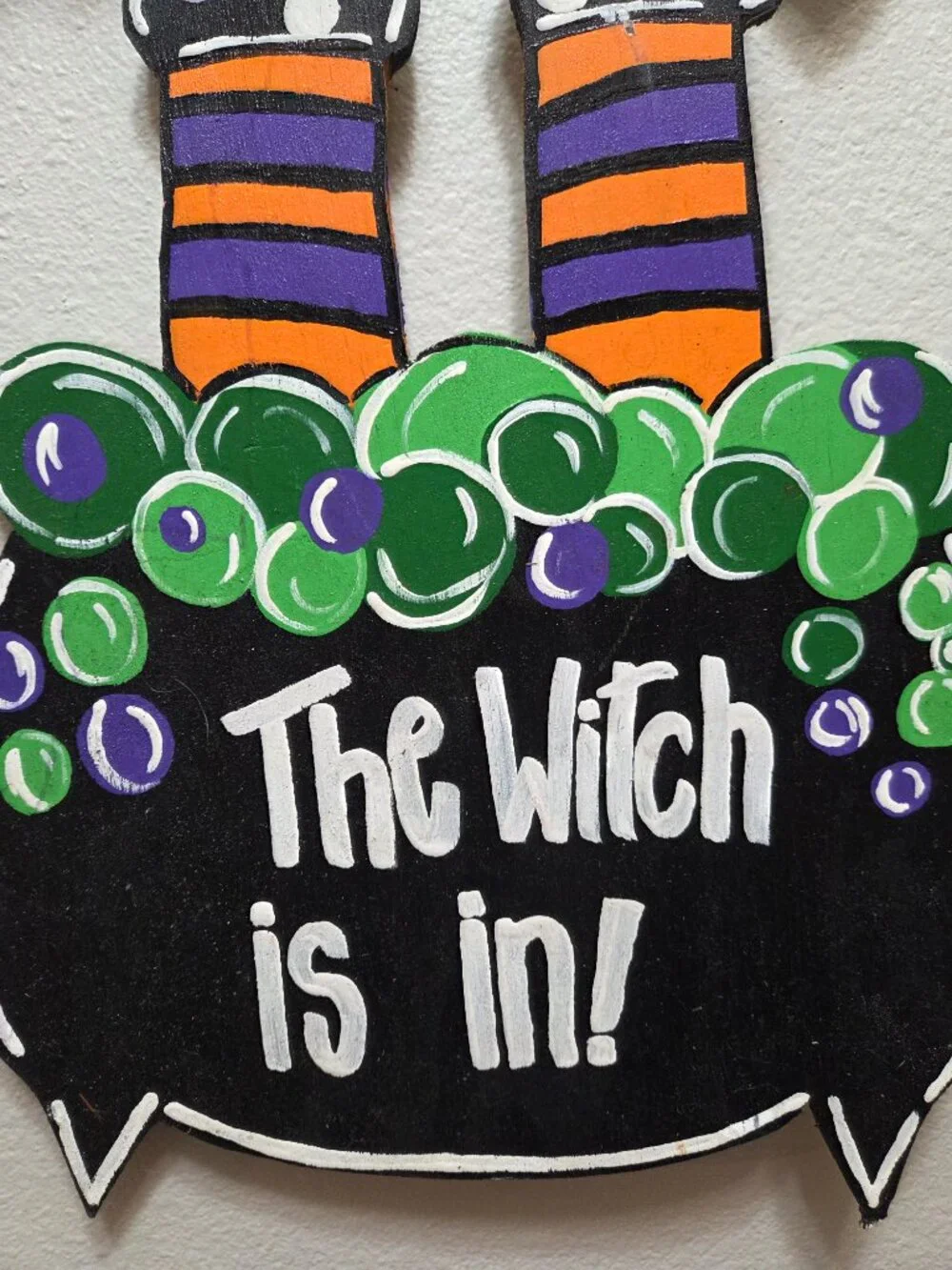 Handmade wooden halloween